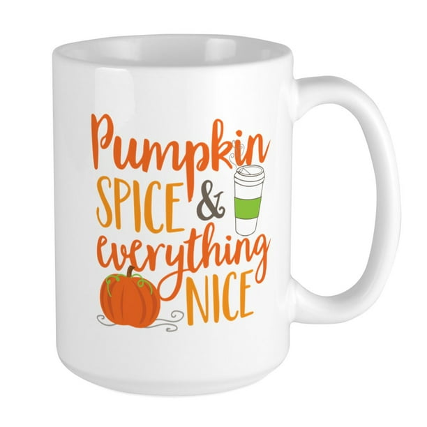 Pumpkin Spice Everything Nice 16 oz Ceramic Travel Mug Coffee Cup Plastic Lid Pumpkin Spice Everything Nice 16 oz Ceramic Travel Mug Coffee Cup Plastic Lid